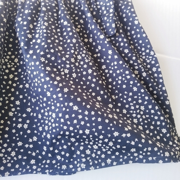 Levi's | Black Floral Midi Flare Dress M - Picture 11 of 15